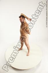 Nude Man White Standing poses - ALL Average Short Brown Standing poses - simple Realistic